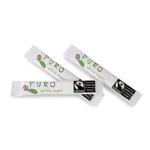 Puro Fairtrade sukkersticks hvit